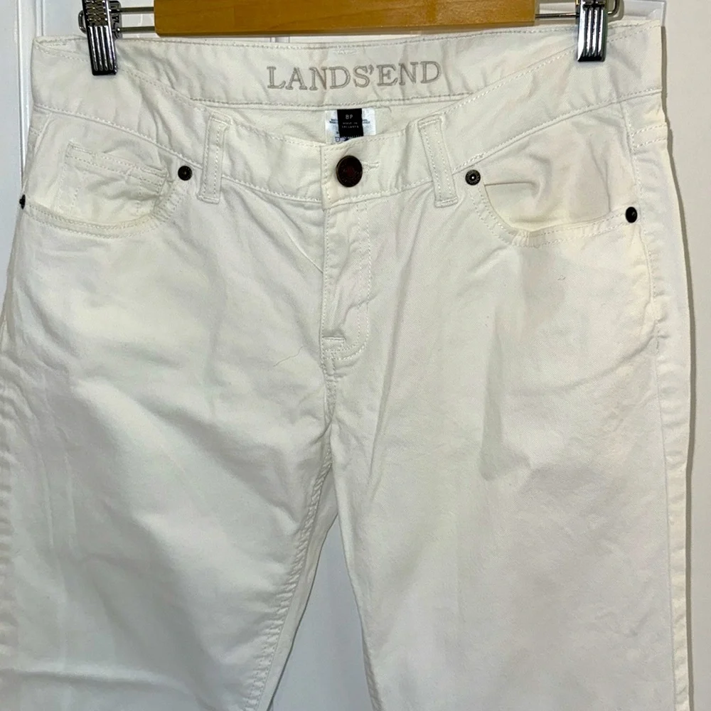 Lands' End Classic White Pants